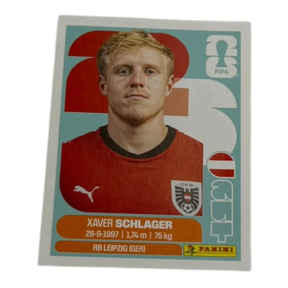 Panini FIFA World Cup 26 Xaver Schlager Austria Sticker AUT 10 RB Leipzig Soccer